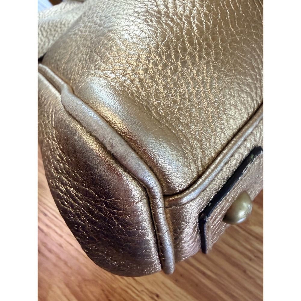 Rare Mulberry Bayswater Metallic Gold Leather Braided Handle Bag Vintage Y2K - Picture 16 of 16
